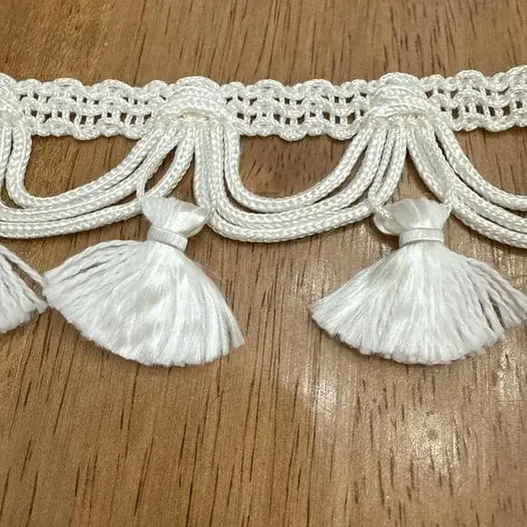 Tassel Fringe Edging Trim Sewing Craft Curtain Cushion Ribbon Upholstery 8 Yds - Picture 3 of 4